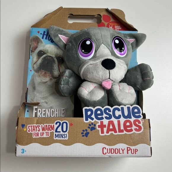 Little Tikes Rescue Tales Cuddly Pup Frenchie Microwavable Pouch NEW - Picture 1 of 4
